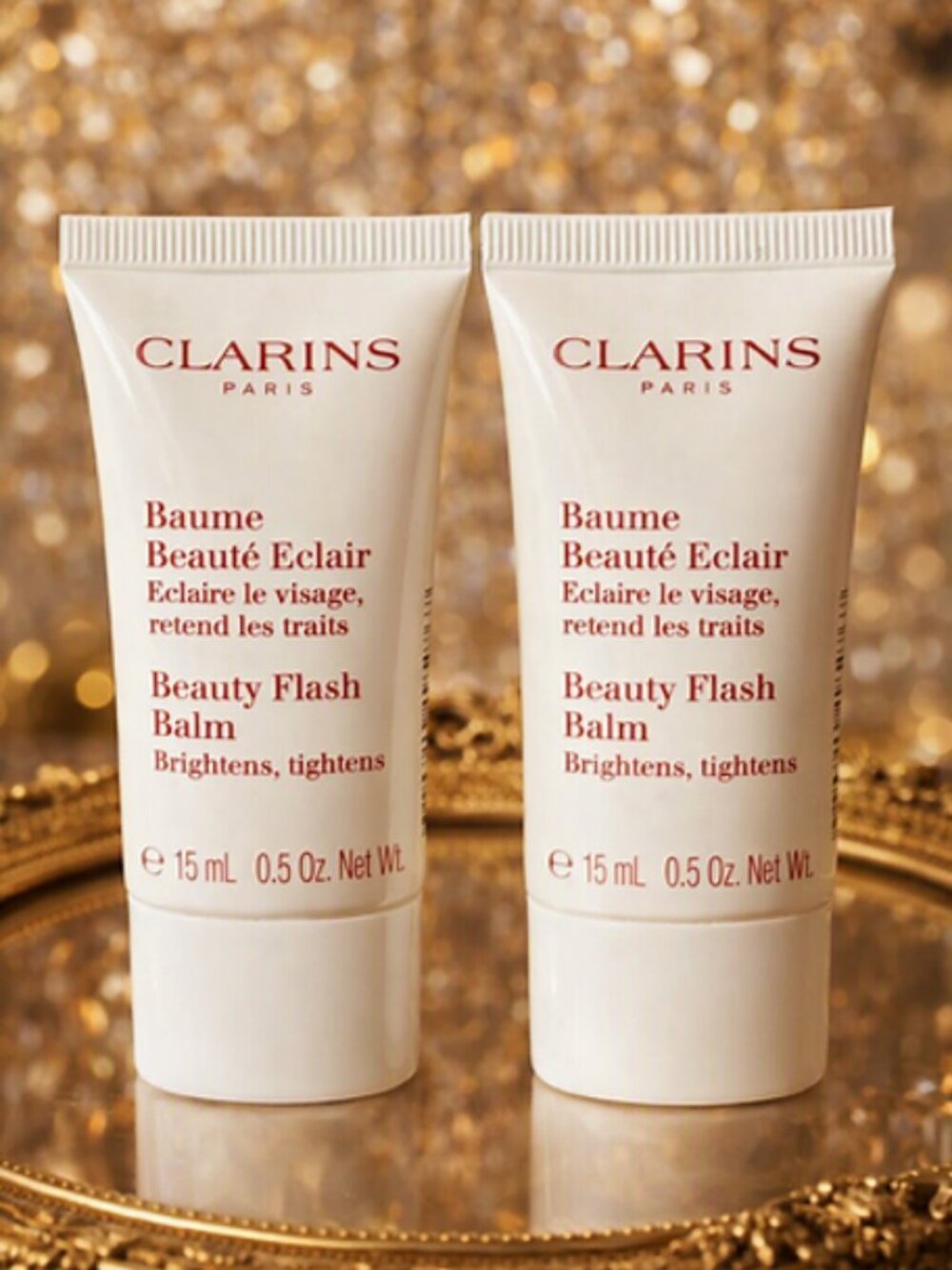 ✨ Clarins Beauty Flash Balm Duo | Brightens & Tightens Mask Primer Moisturizer